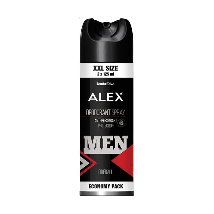 Чоловічий дезодорант-спрей Bradoline Alex XXL Fireball Deodorant Spray, 250 мл