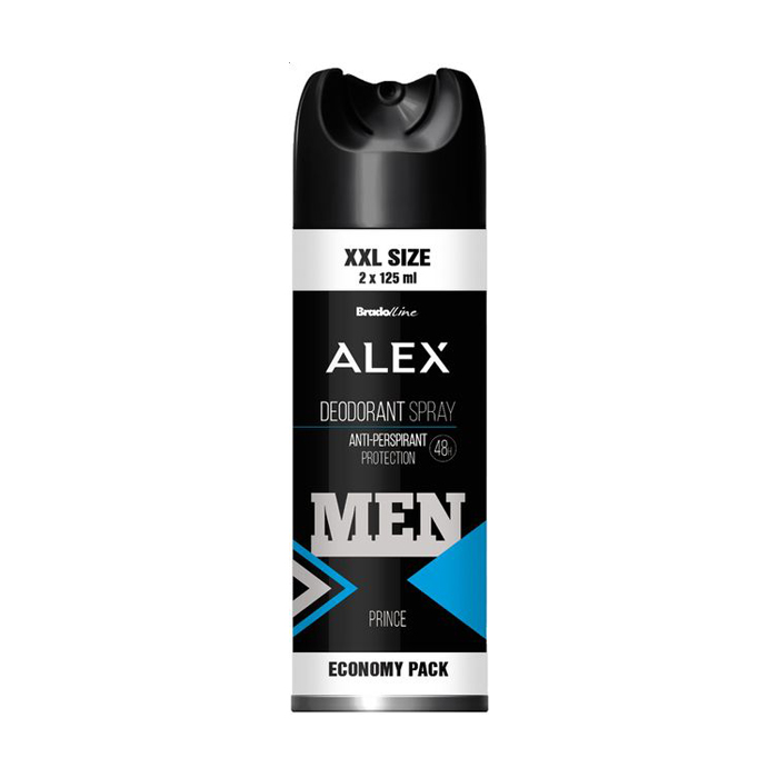 Чоловічий дезодорант-спрей Bradoline Alex XXL Prince Deodorant Spray, 250 мл