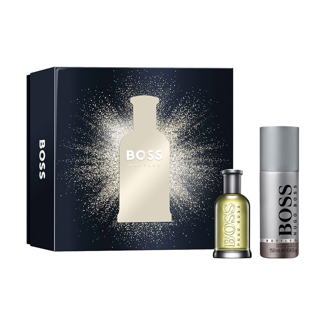 Парфумований набір Hugo Boss Boss Bottled чоловічий (дезодорант-спрей, 150 мл + туалетна вода, 50 мл)